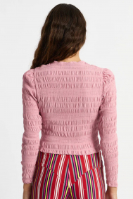 Laagam Babet pink textured blouse