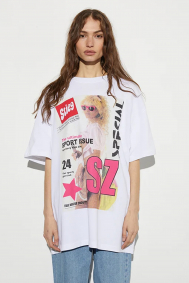 Stieglitz Lila oversized T shirt