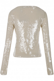 Rotate Sequins V neck top