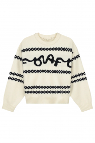 Olaf Hussein signature-jacquard-crewneck-kn