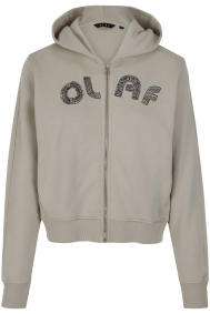 Olaf Hussein Scribble zip hoodie