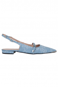 Dante6 Cinque denim flat slingbacks