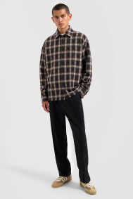 Olaf Hussein Plaid boxy shirt