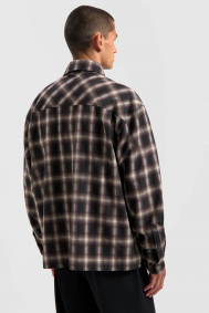 Olaf Hussein Plaid boxy shirt