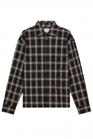 Olaf Hussein plaid-boxy-shirt