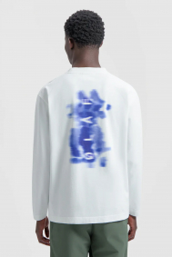 Olaf Hussein Ink stain tee ls