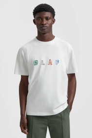 Olaf Hussein Sans embro logo tee