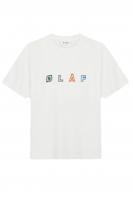 Olaf Hussein Sans embro logo tee