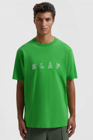 Olaf Hussein Sans embro logo tee