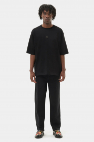 Filling Pieces T-shirt Boxy Embroidered Bla