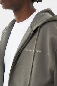 Filling Pieces Zip Hoodie Chrome