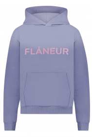 Flaneur washed-puffed-logo-hoodie-f151