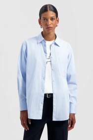 Olaf Hussein striped-oversized-shirt