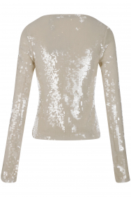 Rotate sequins-v-neck-top