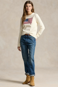 Ralph Lauren flag-cn-long-sleeve-pullover