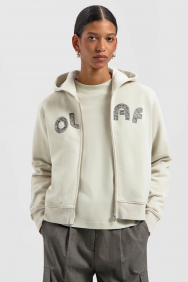 Olaf Hussein scribble-zip-hoodie